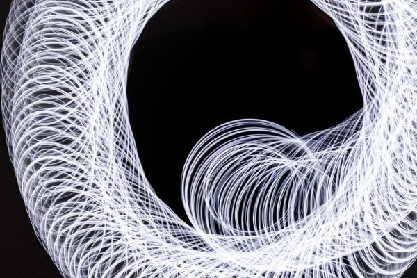 Lightpainting als Spirale